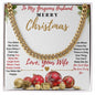 Merry Christmas Cuban Link - Husband