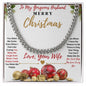 Merry Christmas Cuban Link - Husband