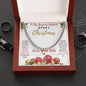 Merry Christmas Cuban Link - Husband