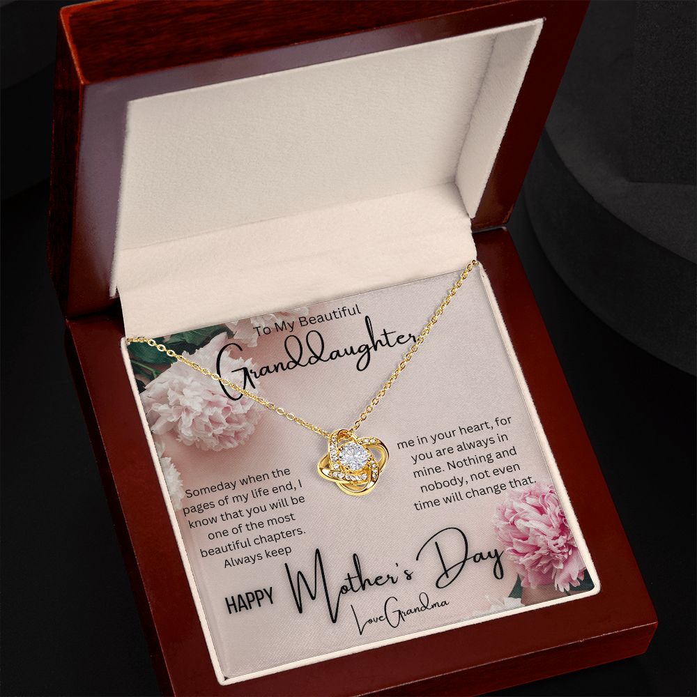 Granddaughter - Mother's Day - Love Knot Necklace