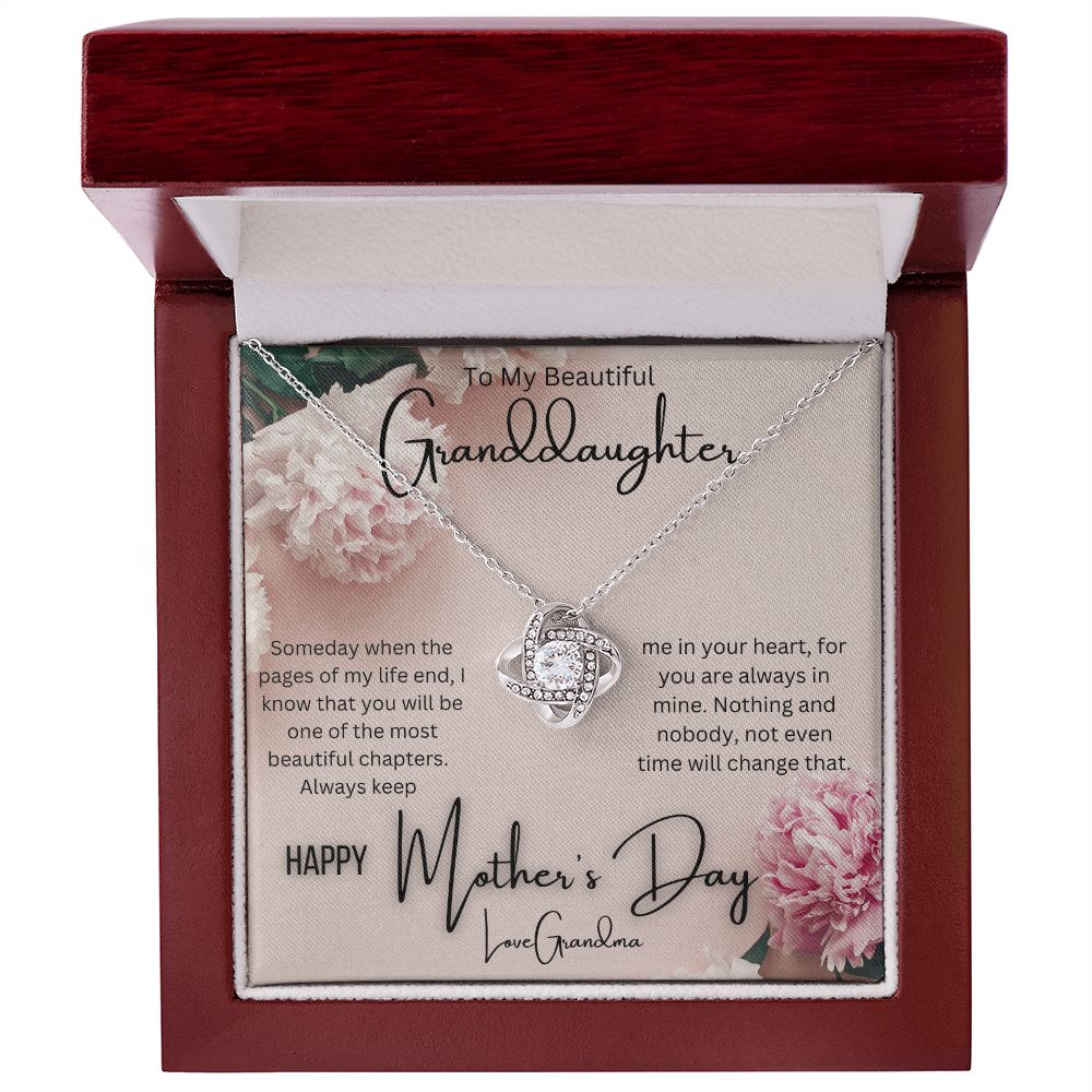 Granddaughter - Mother's Day - Love Knot Necklace