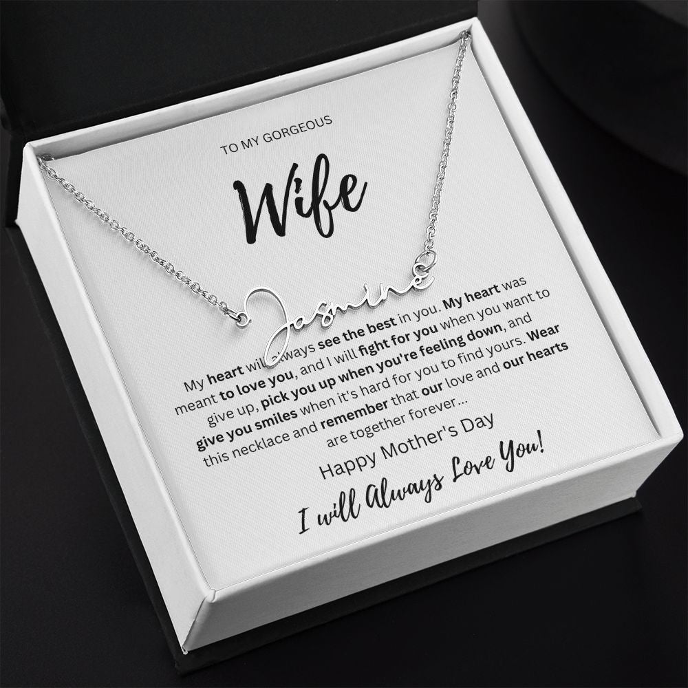 Signature Name Wife Silver