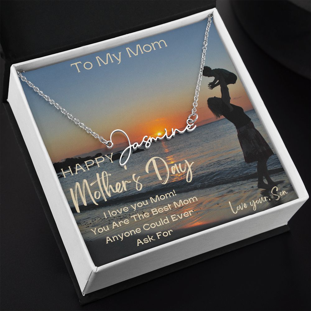 Signature Name Silver - Mom from Son