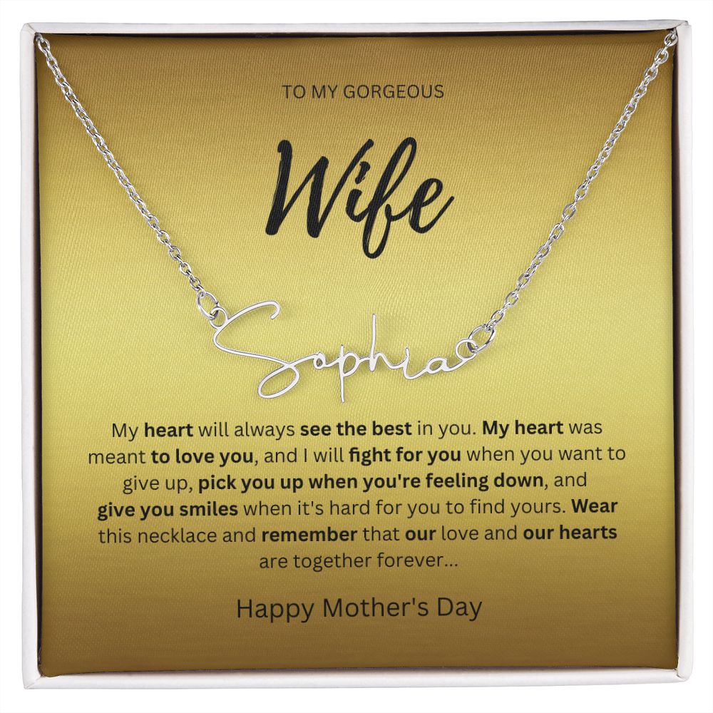 Signature Name Silver - Wife
