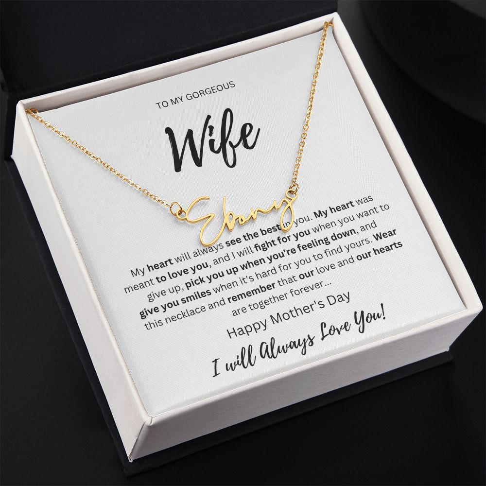 Signature Name Wife Silver