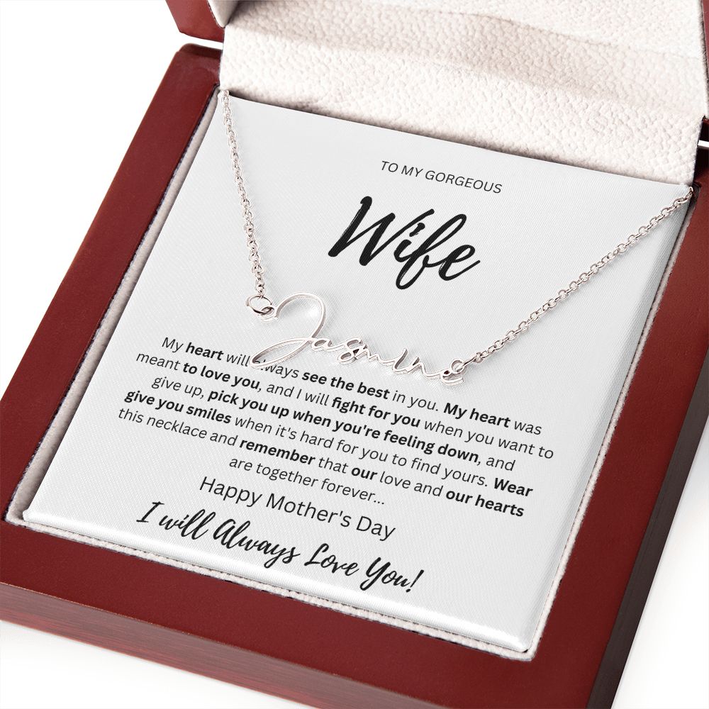 Signature Name Wife Silver