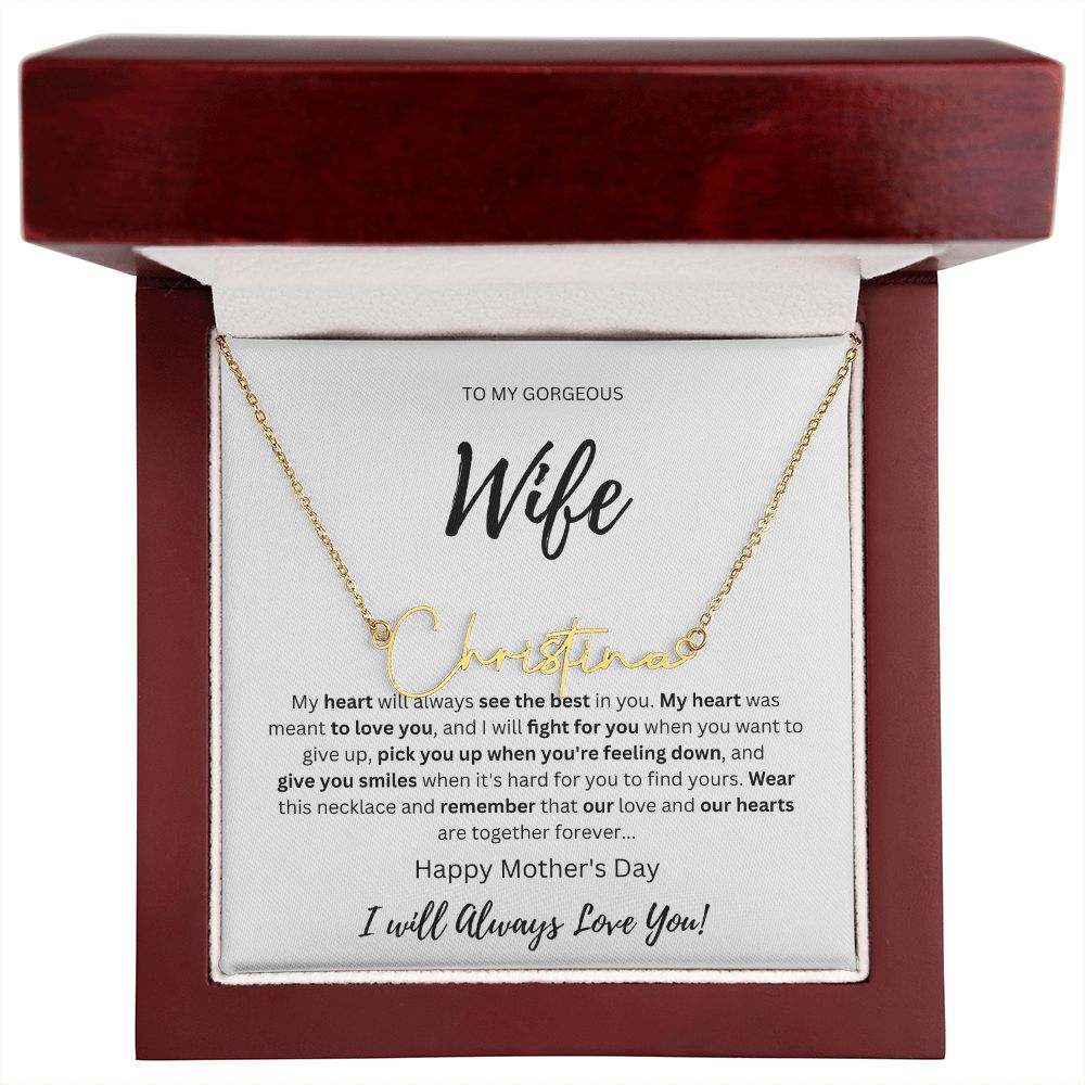 Signature Name Wife Silver