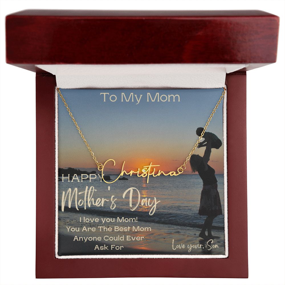 Signature Name Silver - Mom from Son