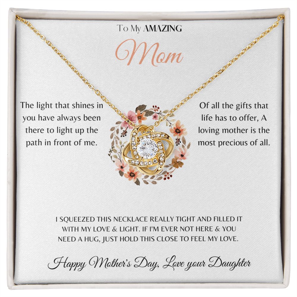 Love Knot Necklace - Mother's Day from Daughter