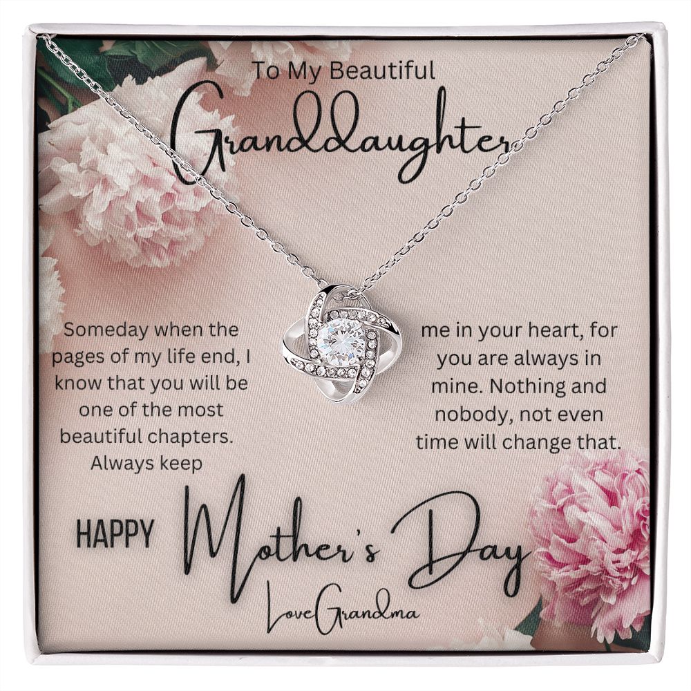 Granddaughter - Mother's Day - Love Knot Necklace