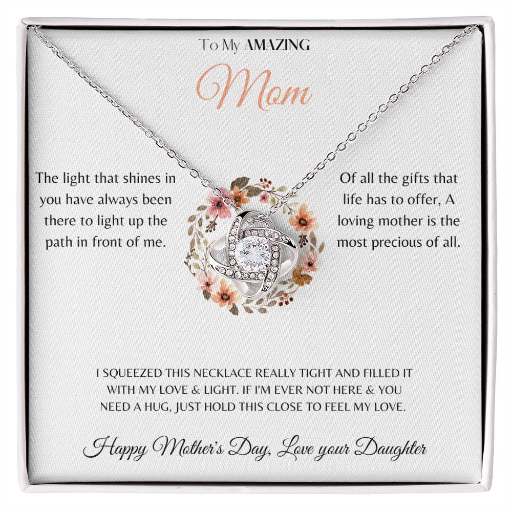 Love Knot Necklace - Mother's Day from Daughter