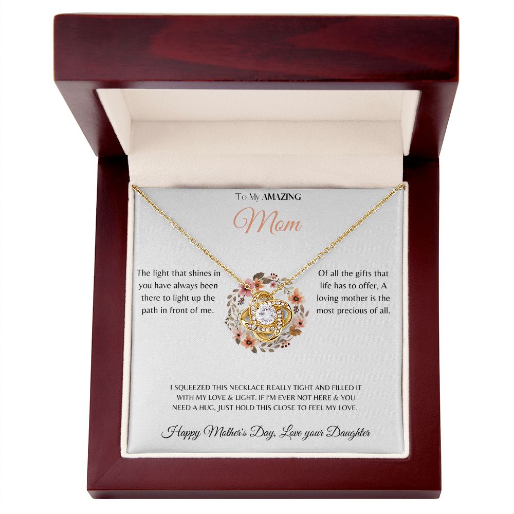 Love Knot Necklace - Mother's Day from Daughter