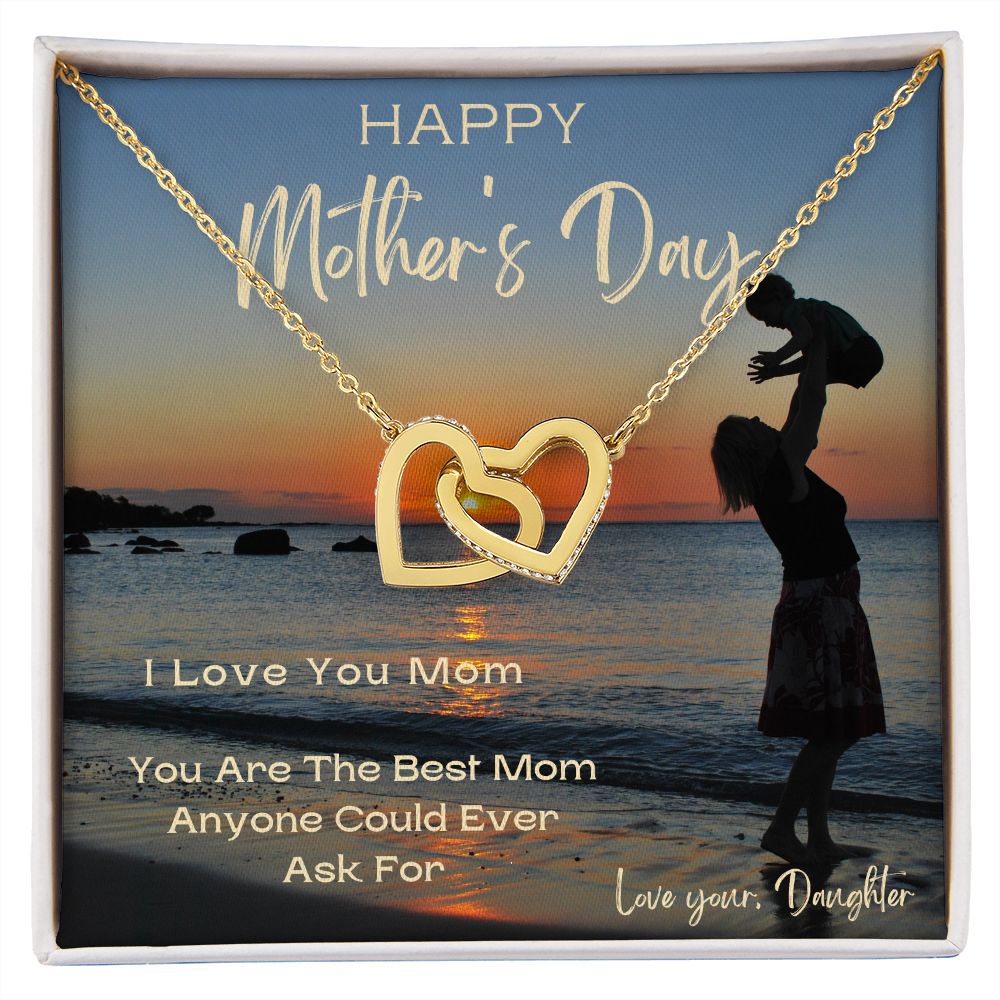 Interlocking Hearts -Daughter - Mother's Day