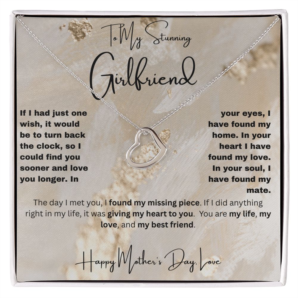 Girlfriend - Mother's Day - Delicate Heart Necklace