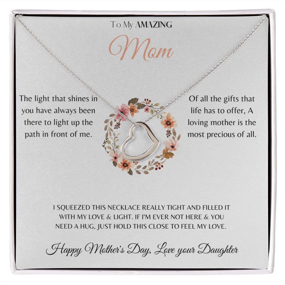 Delicate Heart Necklace - Mother's Day