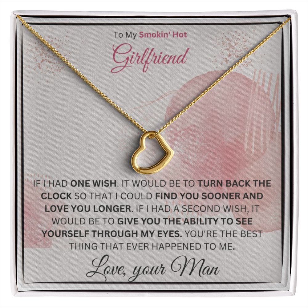 Delicate Heart Necklace - Girlfriend