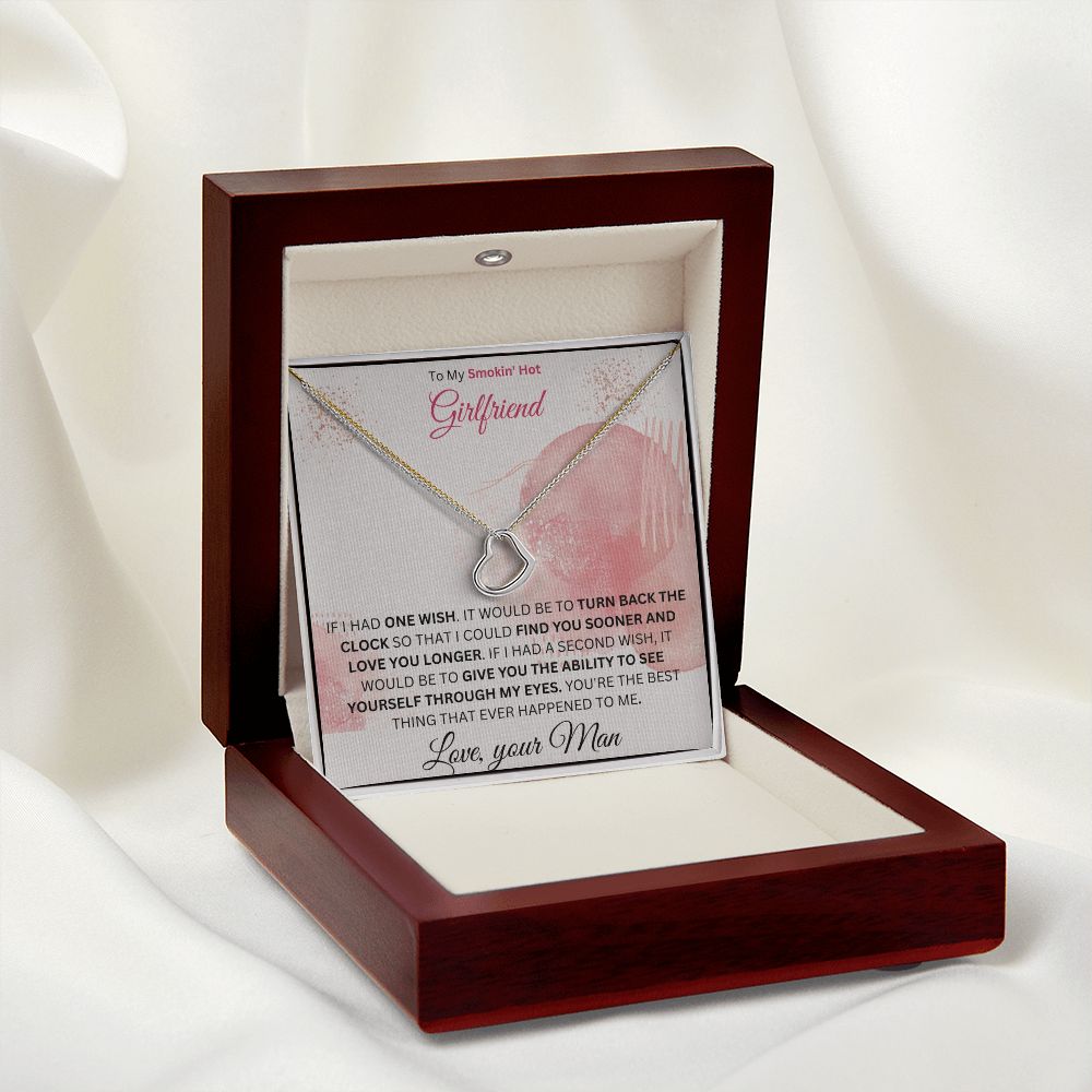 Delicate Heart Necklace - Girlfriend