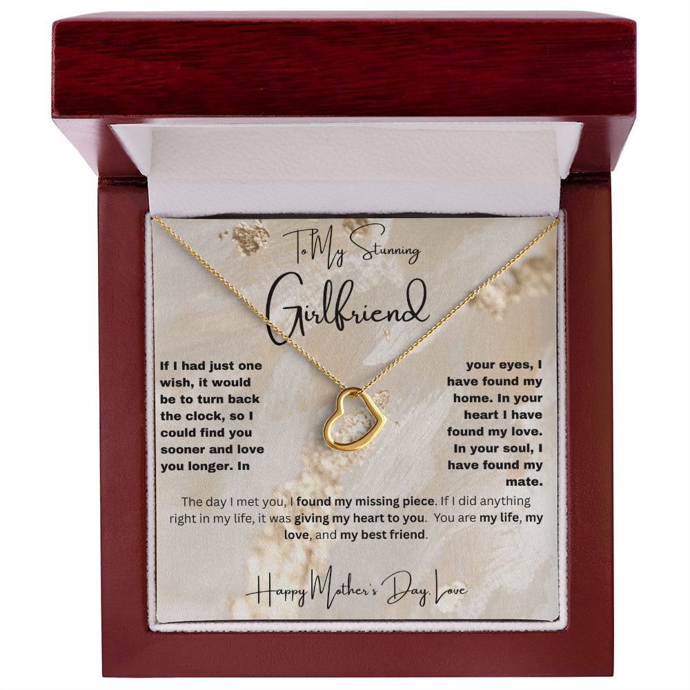 Girlfriend - Mother's Day - Delicate Heart Necklace