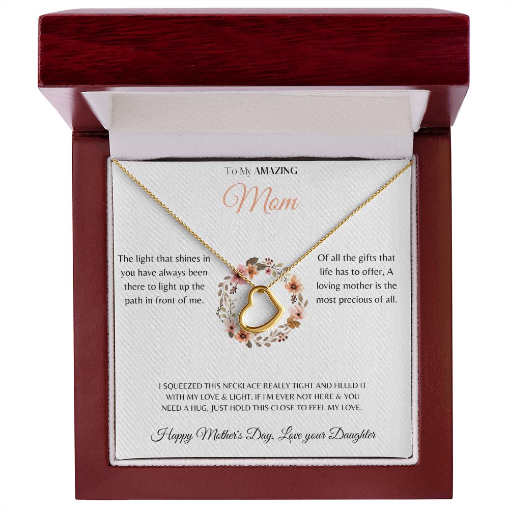 Delicate Heart Necklace - Mother's Day