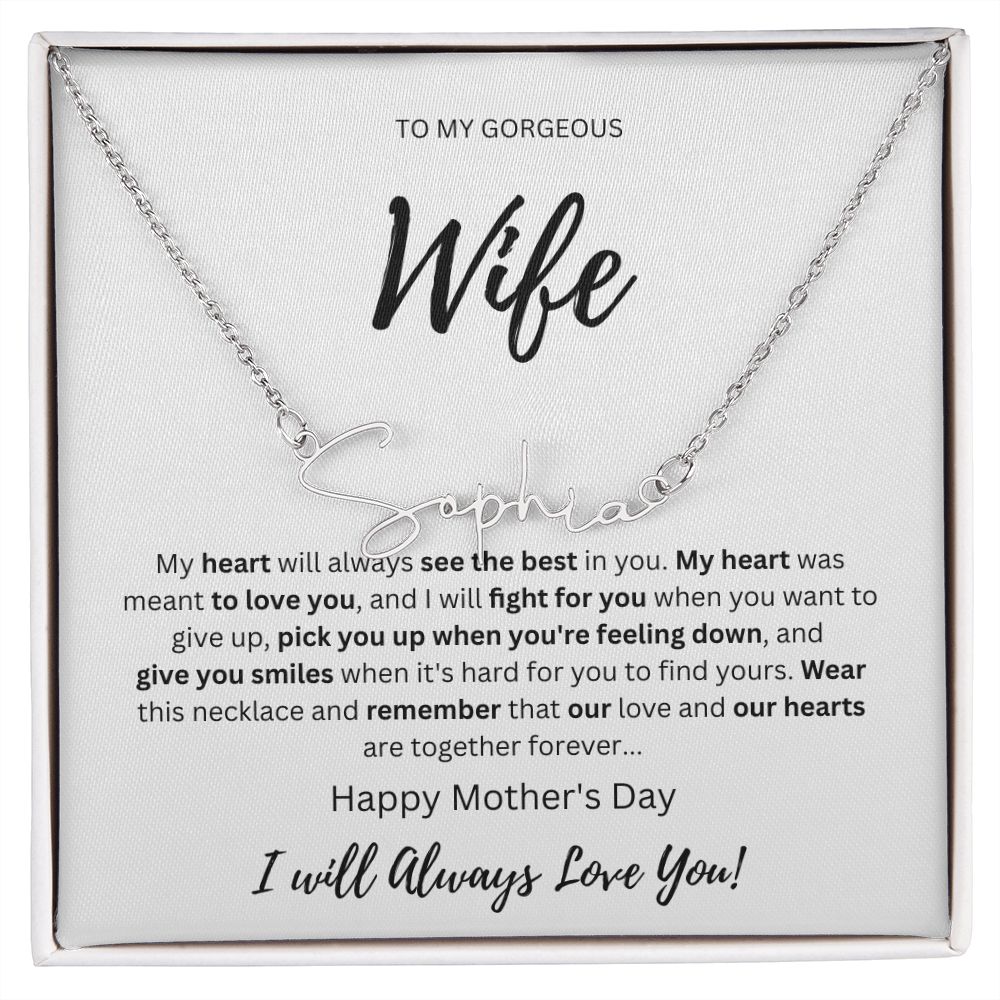 Signature Name Wife Silver