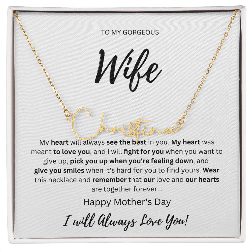 Signature Name Wife Silver