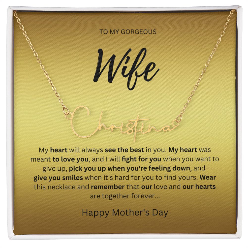 Signature Name Silver - Wife