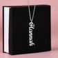 Vertical Name Necklace - Mother's Day