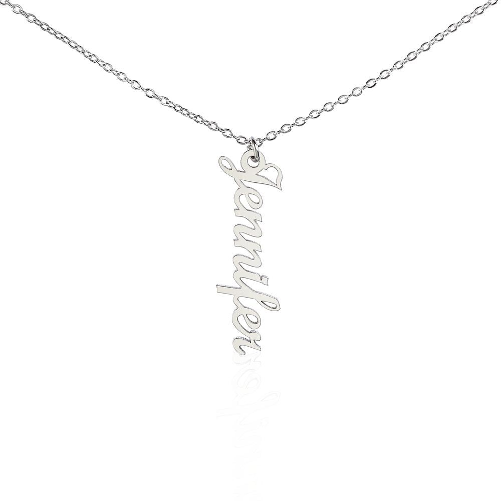 Vertical Name Necklace - Mother's Day