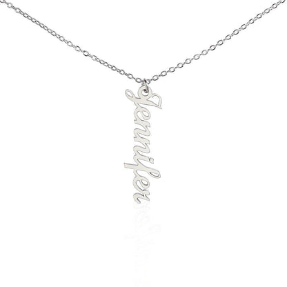 Vertical Name Necklace - Mother's Day