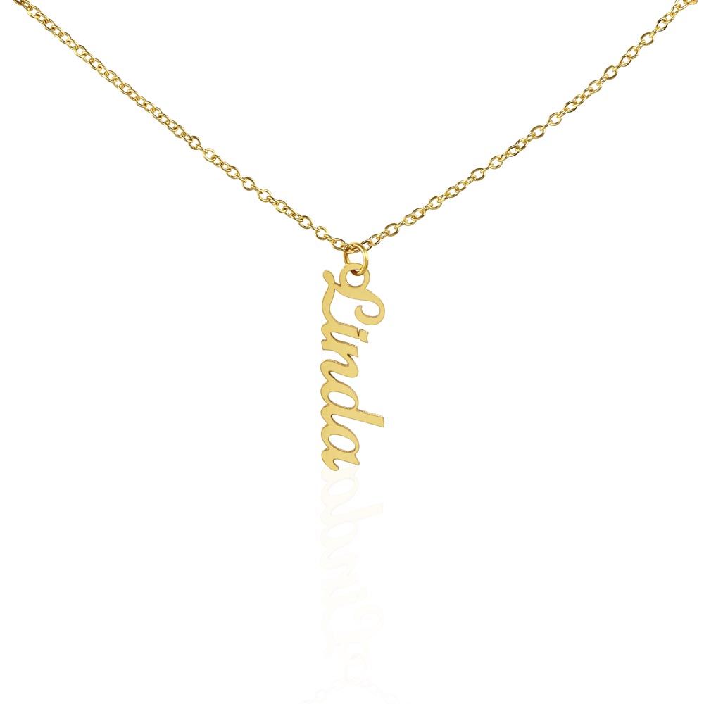 Vertical Name Necklace - Mother's Day