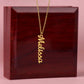 Vertical Name Necklace - Mother's Day